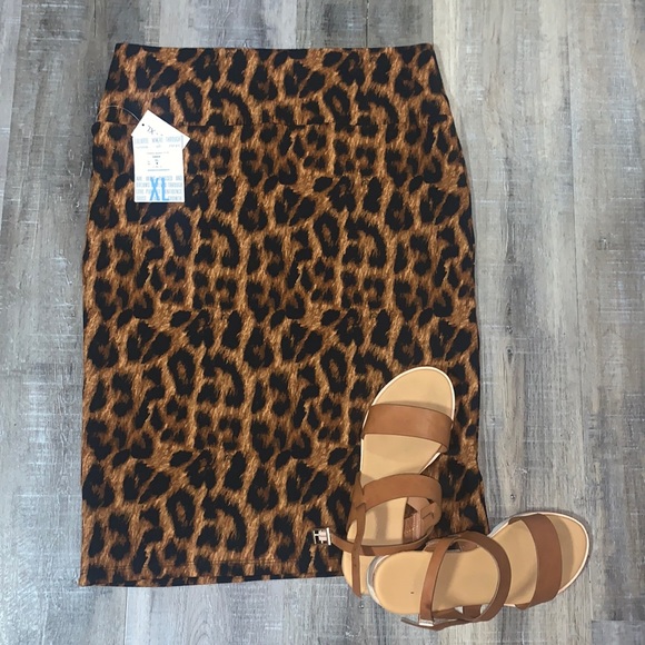 LULAROE - Cheetah Print NWT Cassie Skirt